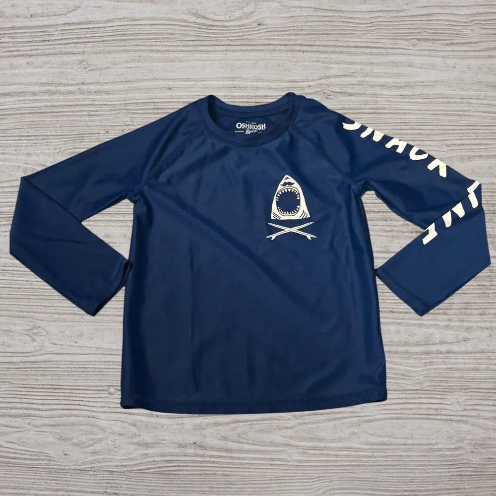 Oshkosh B'gosh Kids Toddler Blue Long Sleeve Shark 